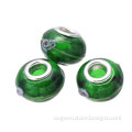 DIY glass murano bead for girl Ruriy bead for bracelet children DIY green Bubbling bead